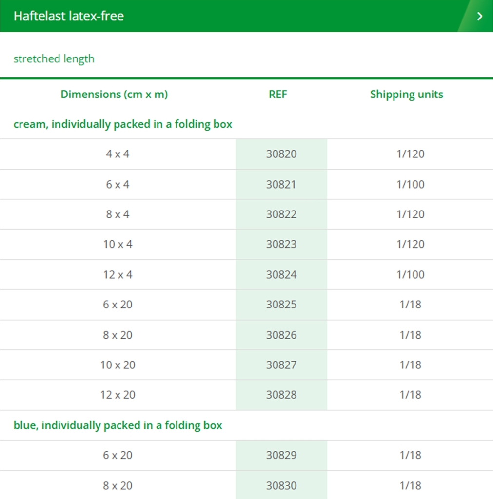Haftelast latex-free (cohesive conforming bandage)
