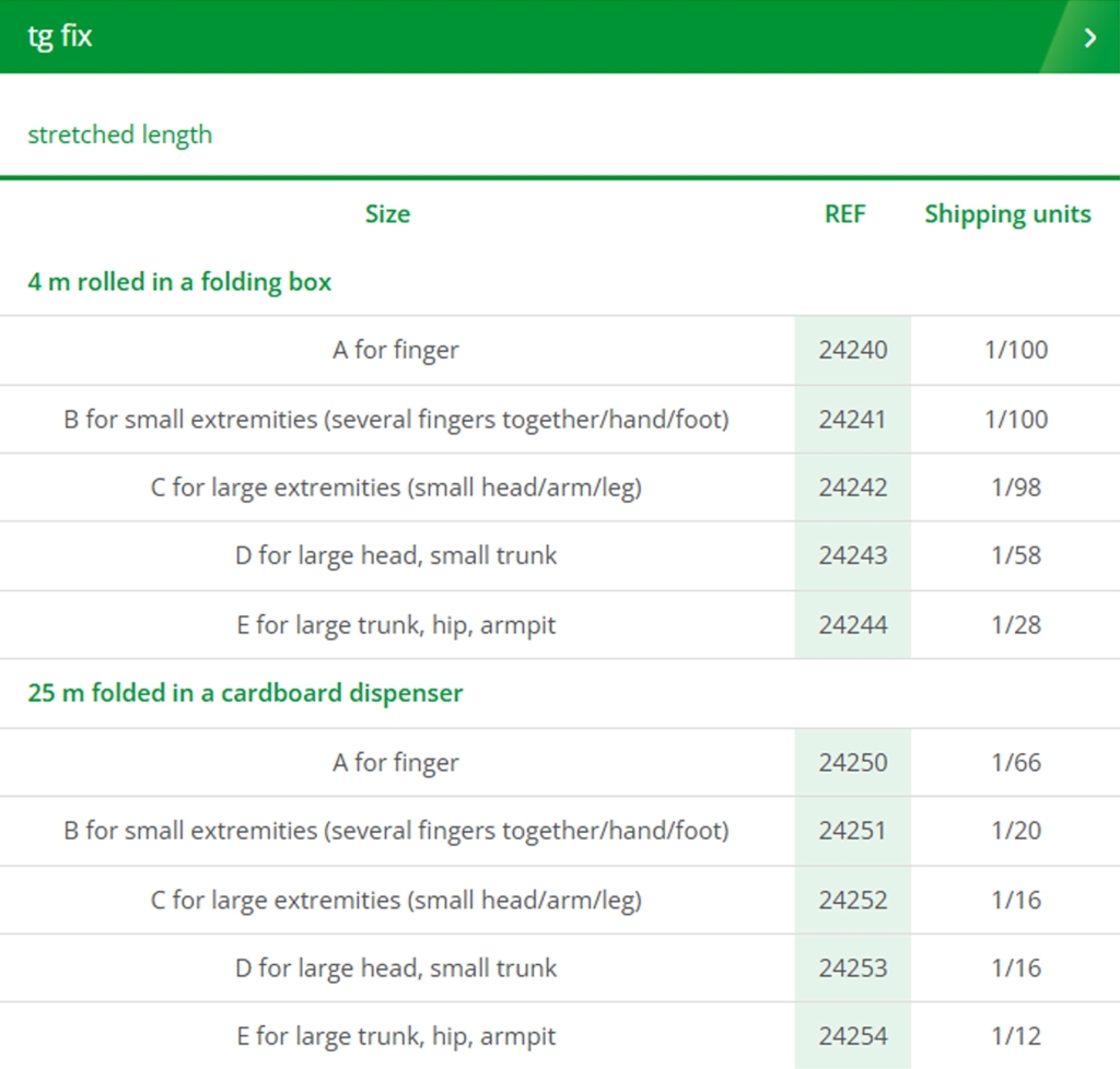 tg fix (Tubular Net Bandage)