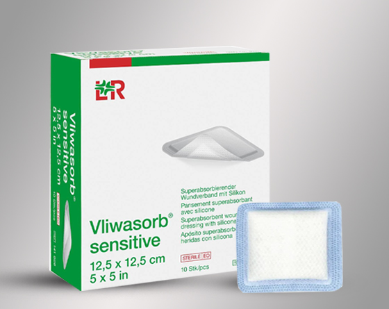 Vliwasorb sensitive (پانسمان سیلیکونی با قدرت جذب بالا)