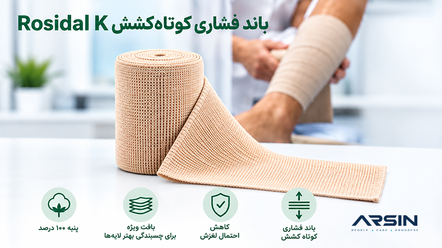 باند کشی کوتاه ‌کشش Rosidal K لوهمن روشه